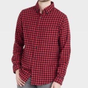 Goodfellow red flannel long sleeve shirt